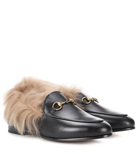 gucci fur loafers women.